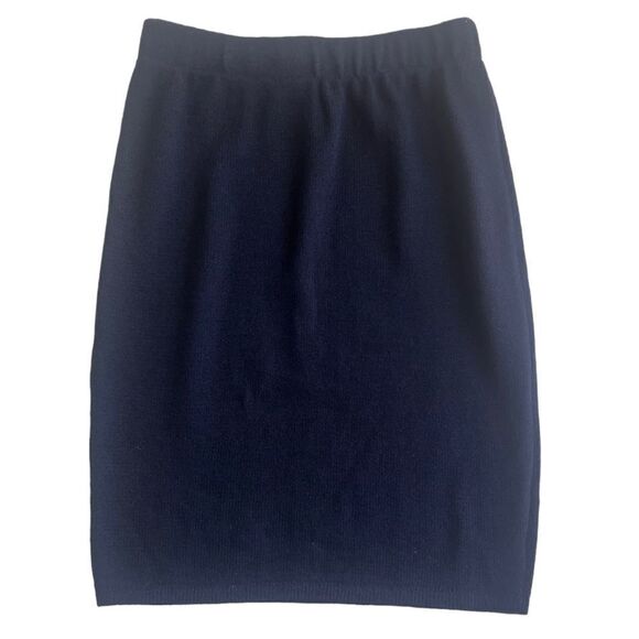 St. John Separates Knit Navy Blue Pencil Skirt sz 6